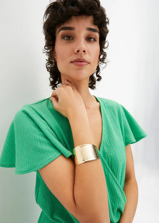 Brazalete oro metálico