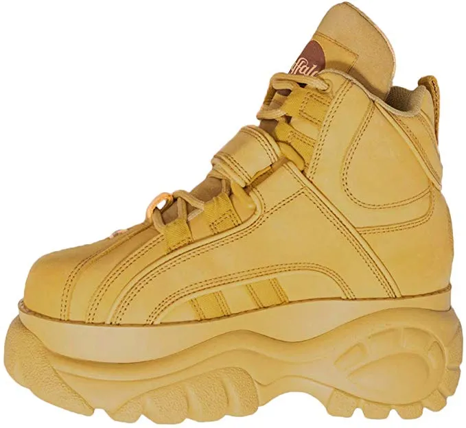 Buffalo London Zapatillas Nubuck Beige Altas