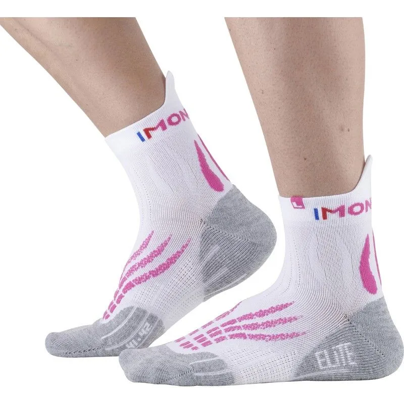 Calcetines trail/running Monnet Run Elite (BLANCO ROSA)
