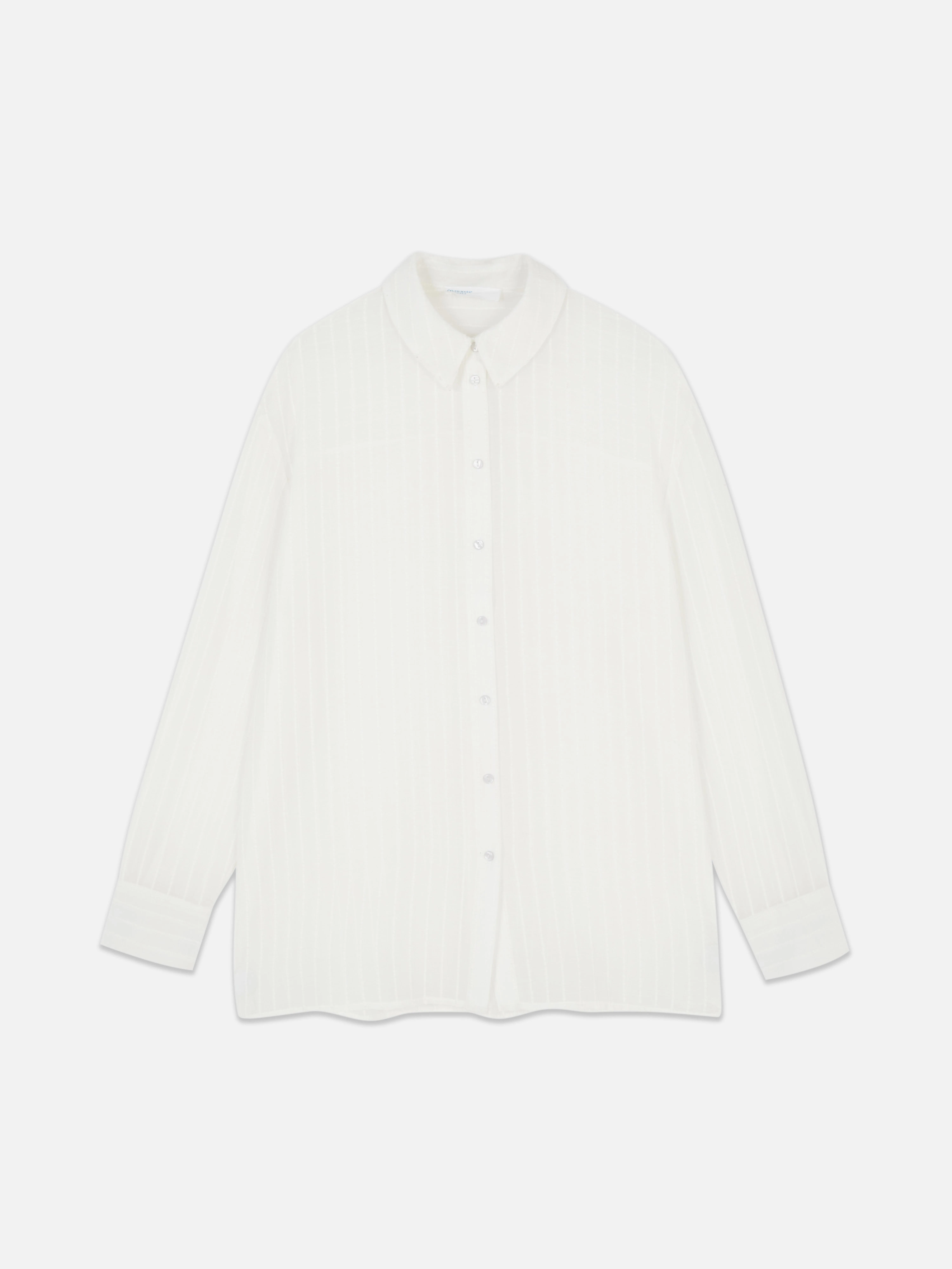 Camisa transparente a rayas