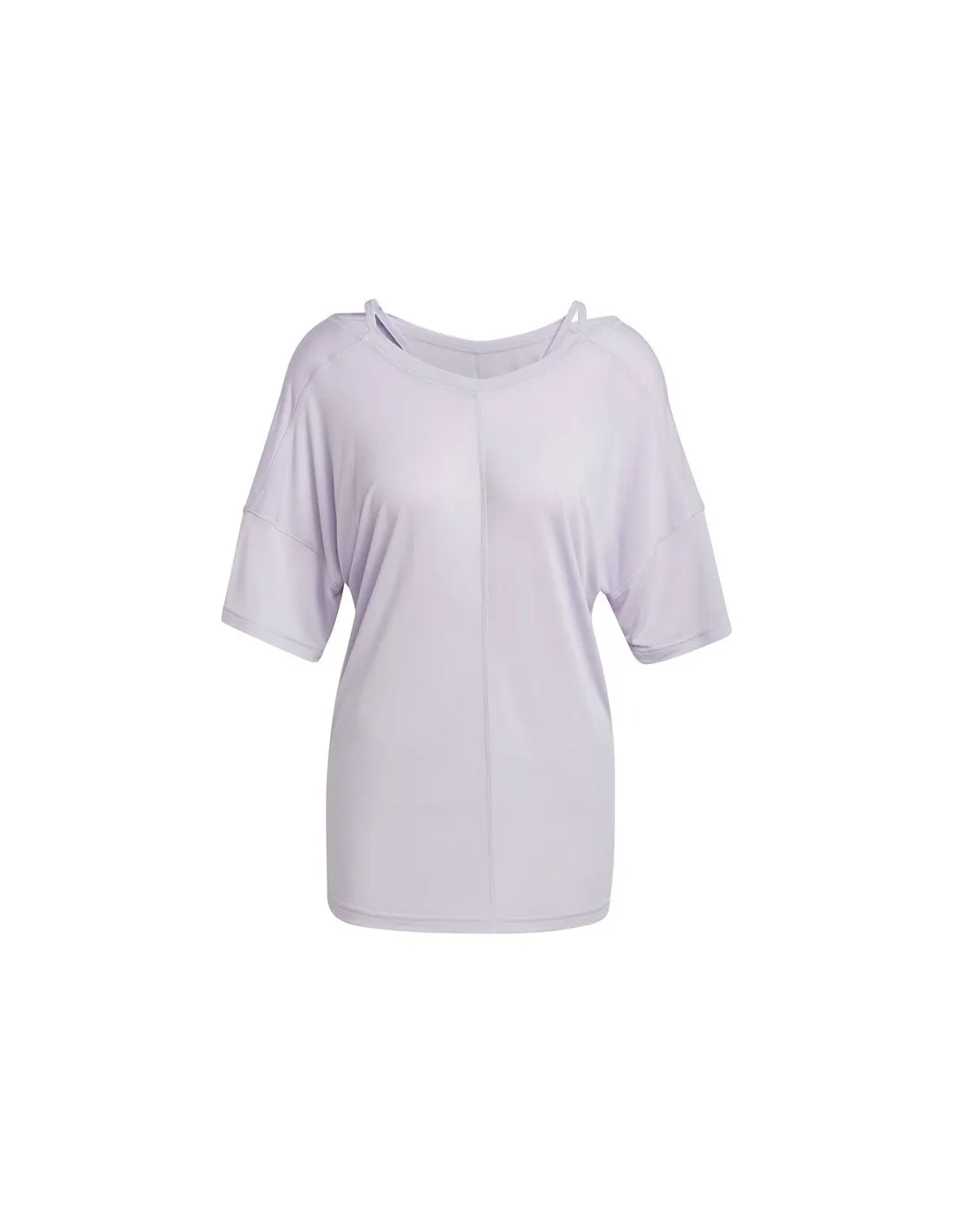Camiseta adidas Yoga Studio Oversized Lila Mujer