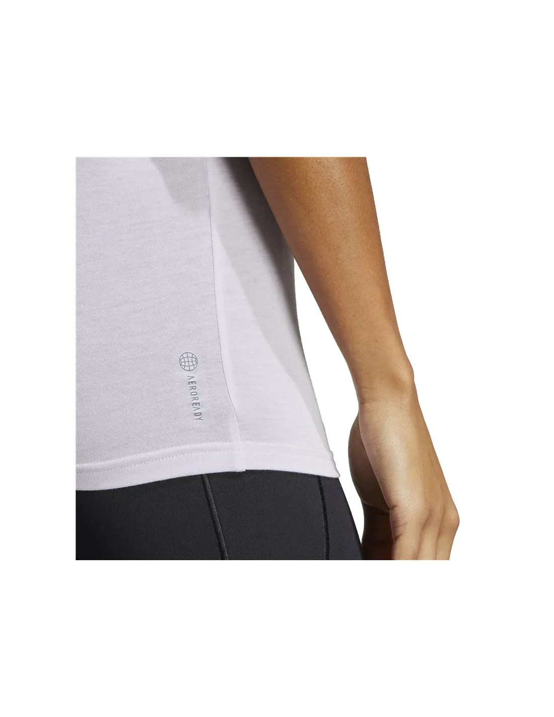 Camiseta adidas Yoga Studio Oversized Lila Mujer