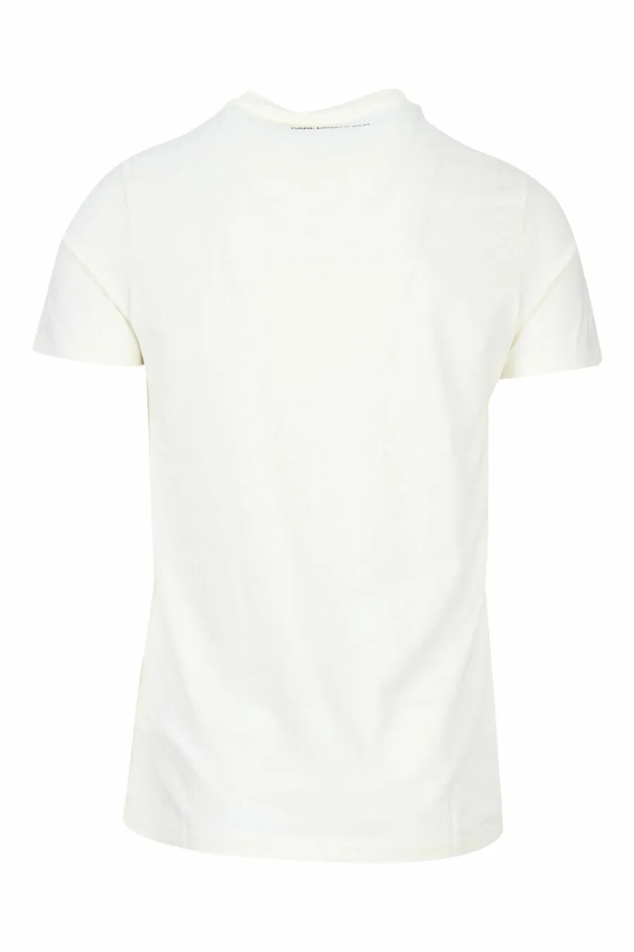 Camiseta beige con maxilogo 
