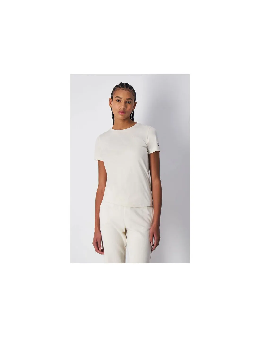 Camiseta Champion Crewneck Mujer Crudo