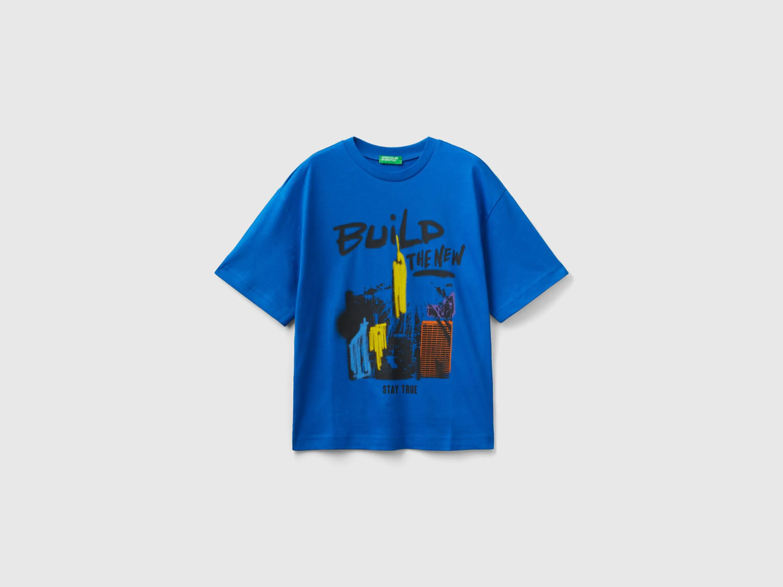 Camiseta de cuello redondo con estampado