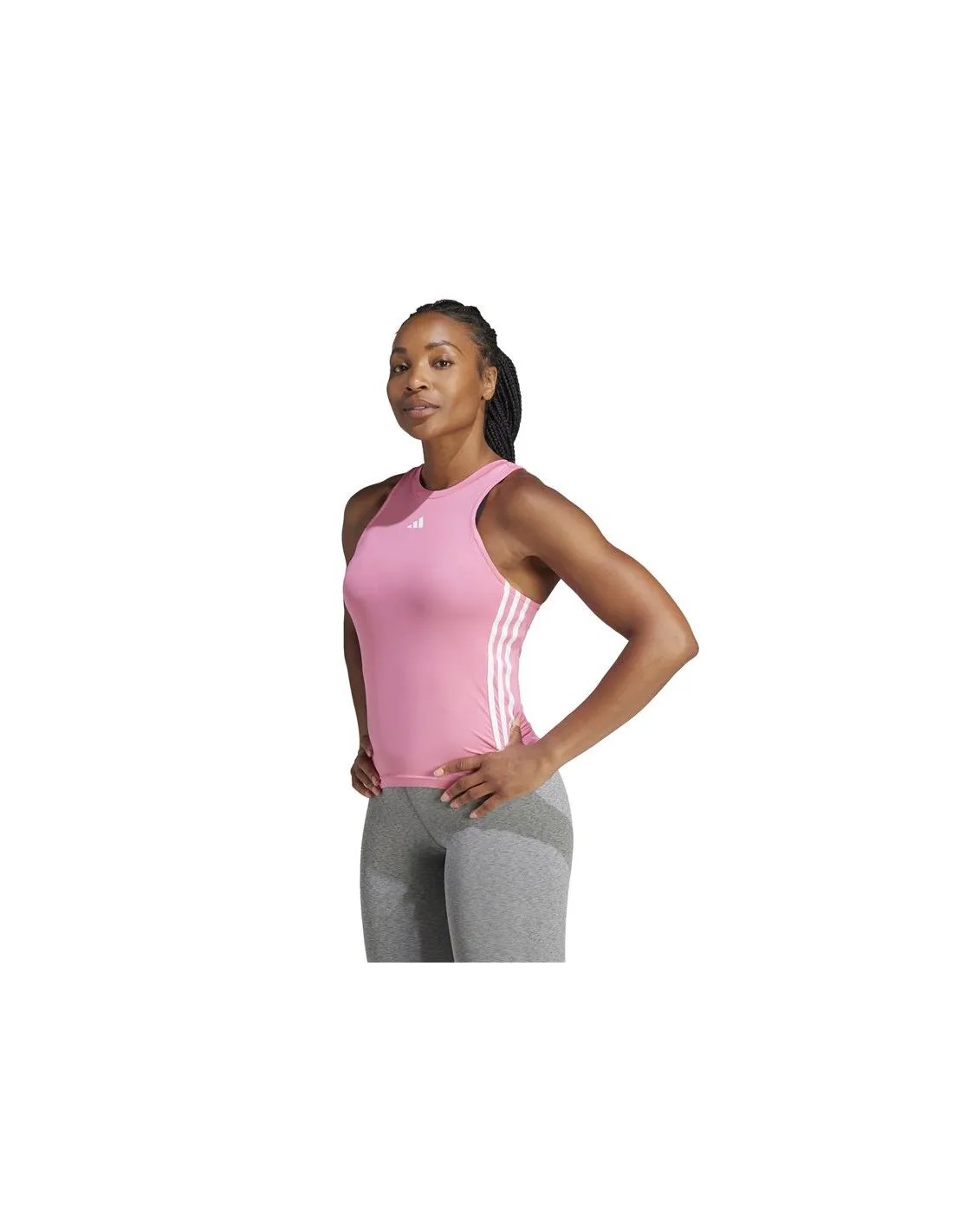 CAMISETA DE FITNESS ADIDAS TRES 3S TK MUJER