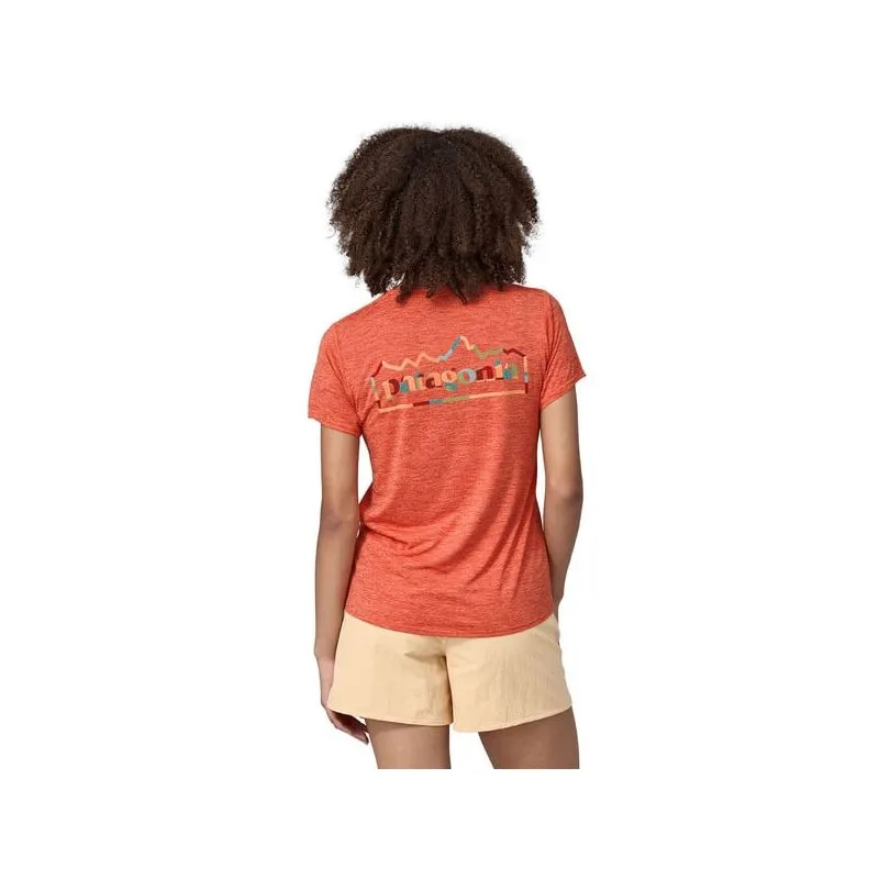 CAMISETA DE MUJER PATAGONIA W'S CAP COOL DAILY GRAPHIC (UNITY FITZ : PIMENTO RED XDYE)