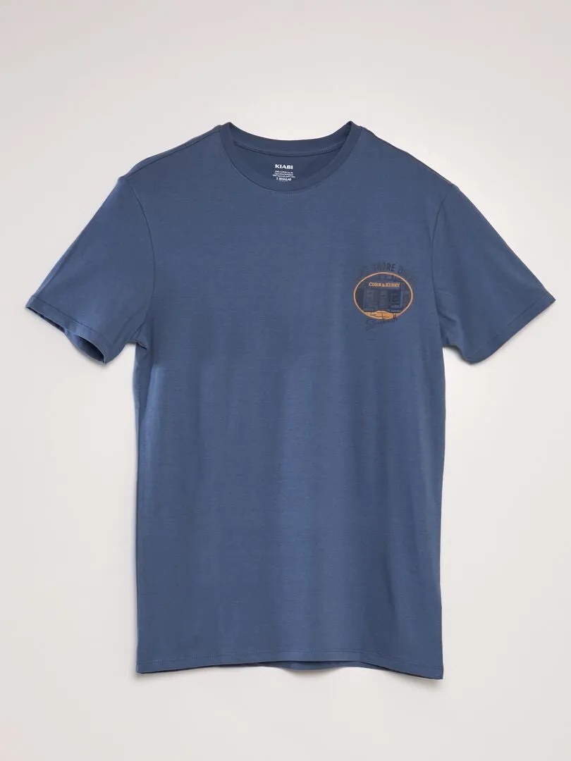 CAMISETA ESTAMPADA  AZUL