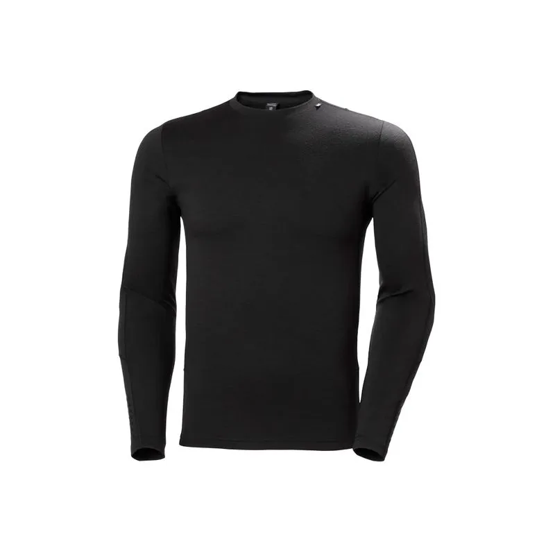 Camiseta Helly Hansen Lifa Merino Lightweight Crew (Negro) Hombre