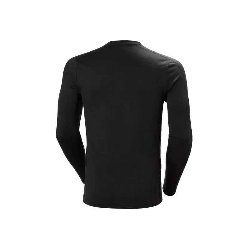 Camiseta Helly Hansen Lifa Merino Lightweight Crew (Negro) Hombre