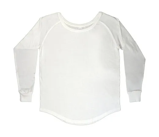 Camiseta holgada manga larga mujer
