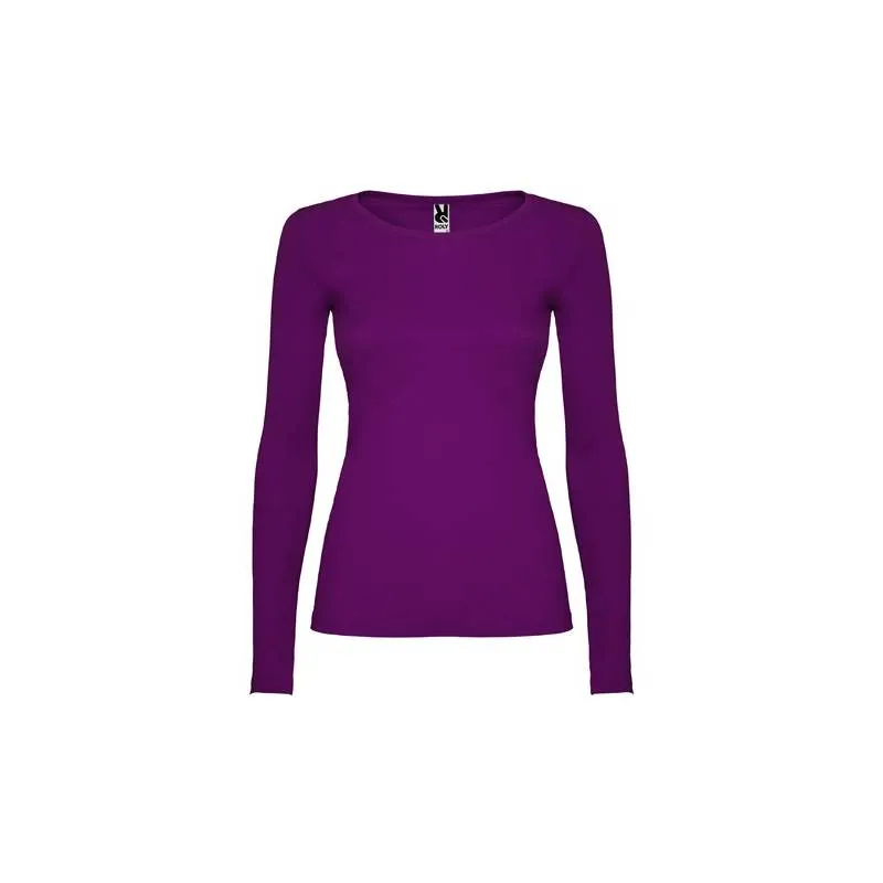 Camiseta manga larga de mujer semientallada