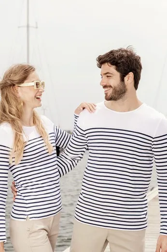 Camiseta marinera de manga larga de mujer