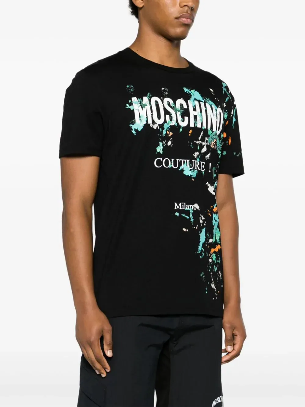 CAMISETA PAINT LOGO NEGRA