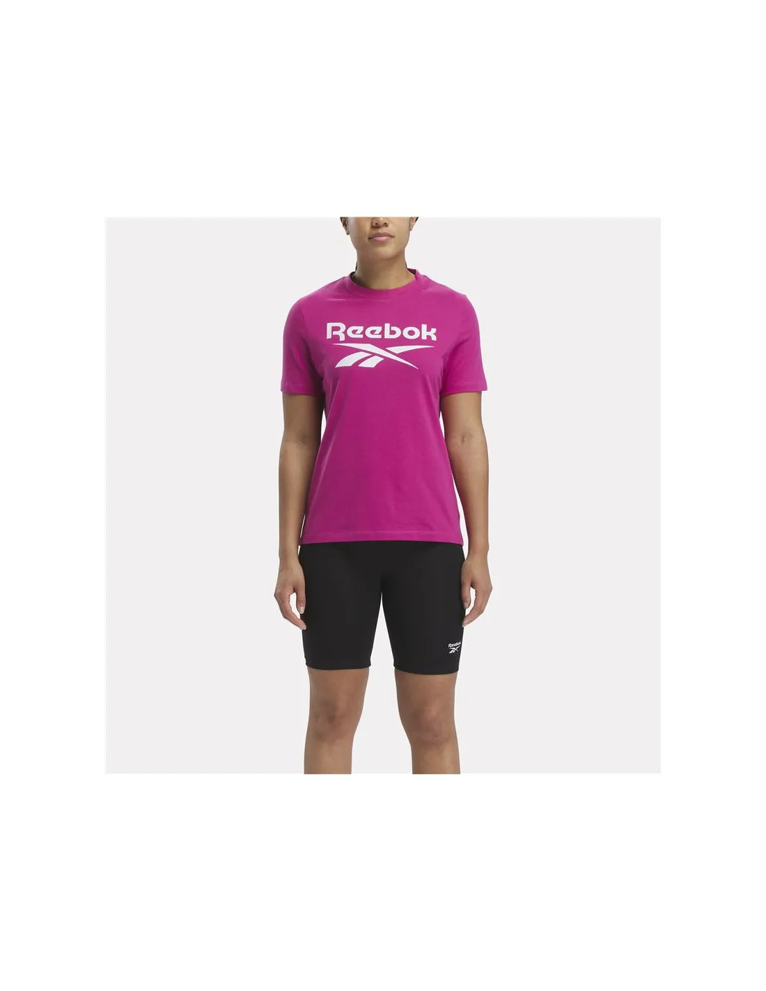Camiseta Reebok Identity Big Logo Mujer Rosa