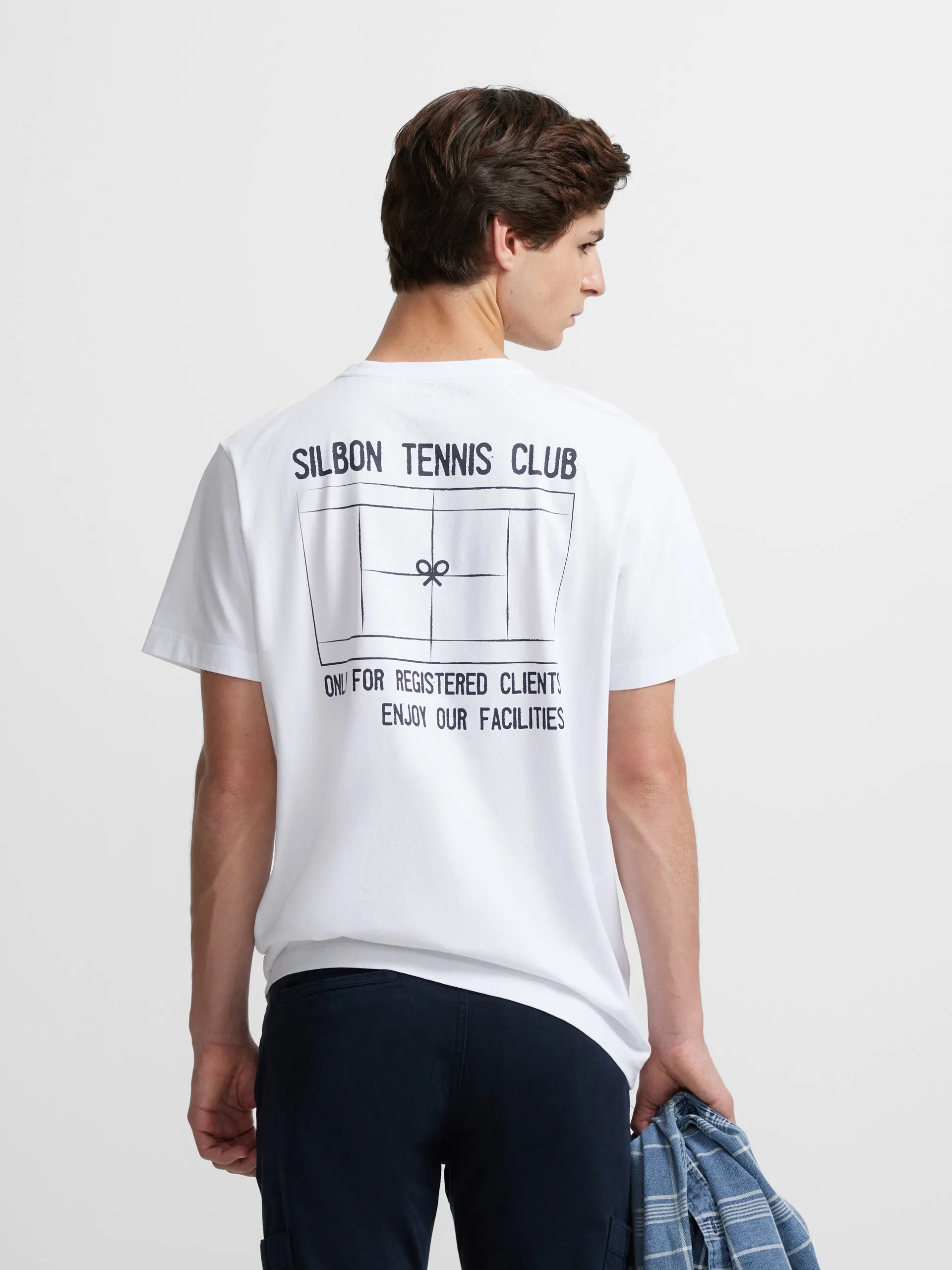 Camiseta silbon tennis club blanca