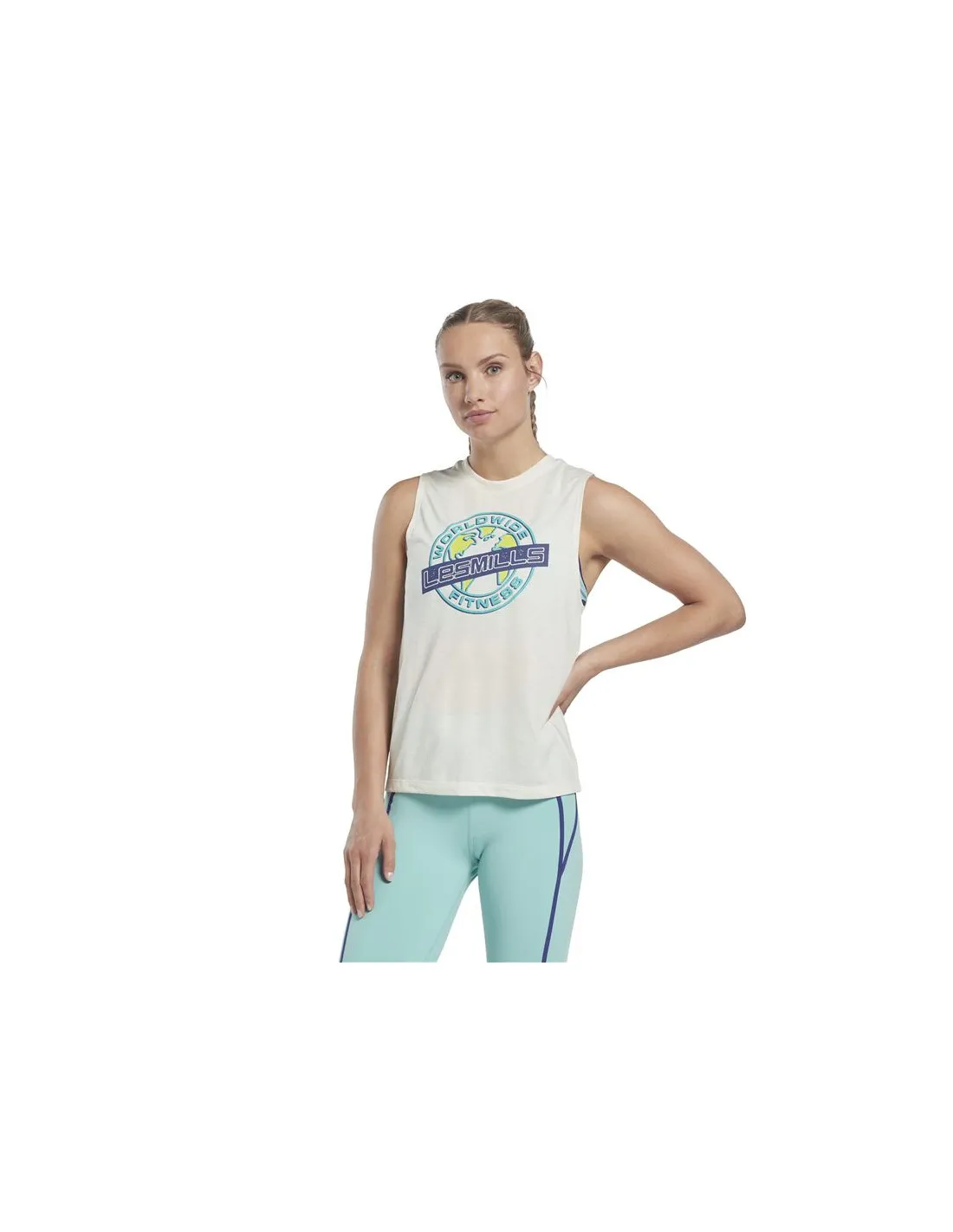 Camiseta sin Mangas de training Reebok Les Mills® Graphic Mujer WH
