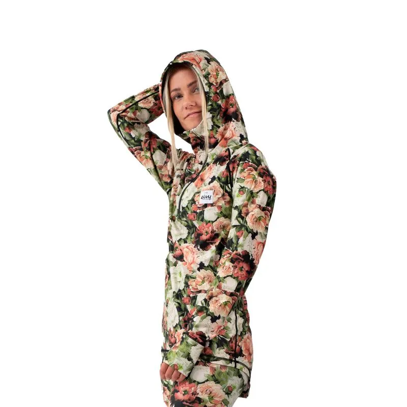 Camiseta técnica Eivy Icecold Zip Hood Top (Autumn Bloom) mujer