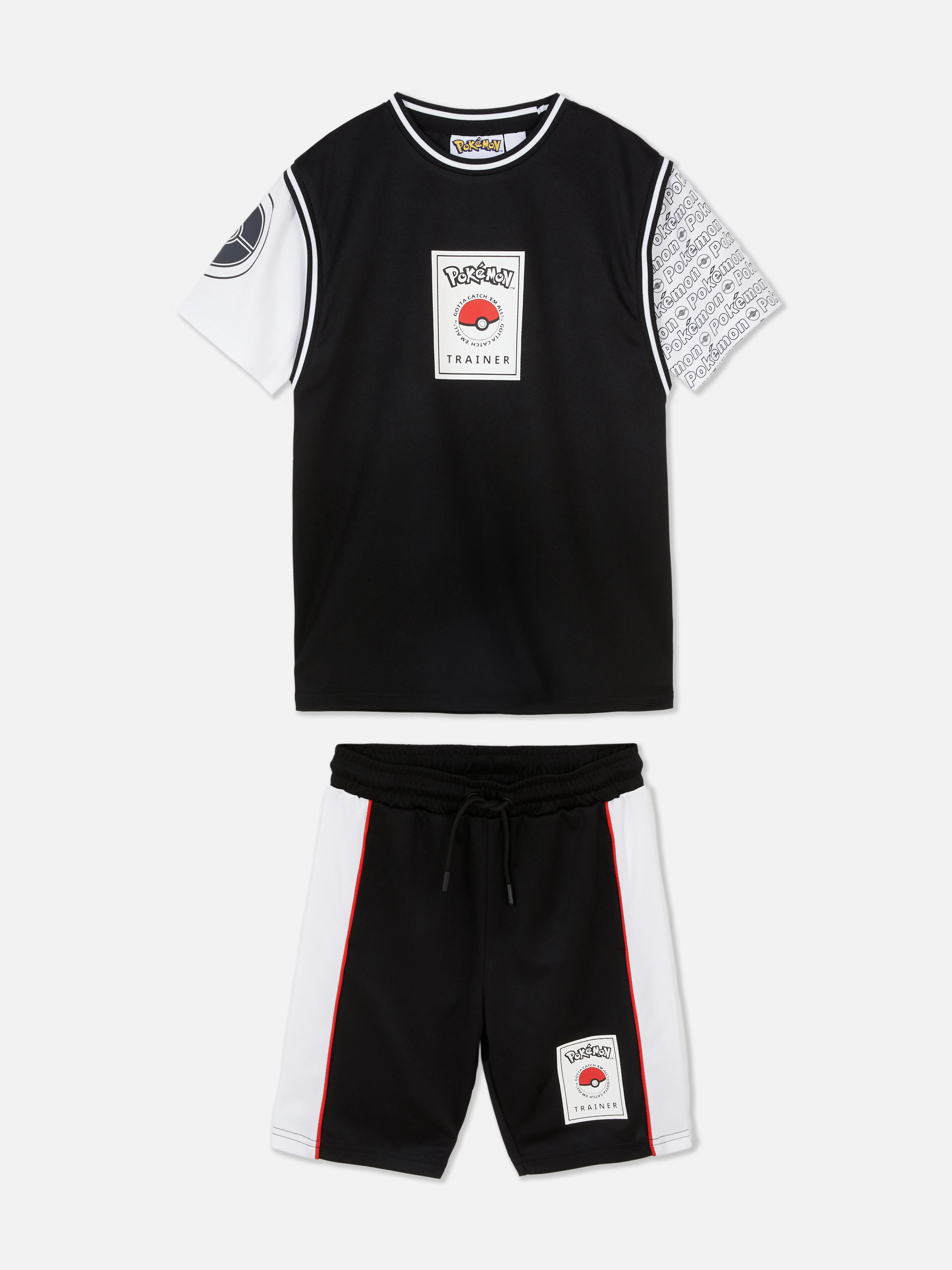Camiseta y pantalones cortos de Pokémon
