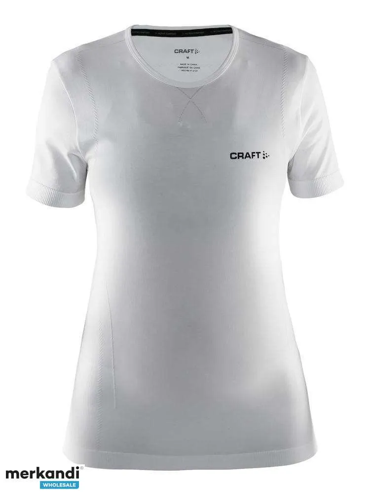 Camisetas confort Craft Active blancas de manga corta para mujer