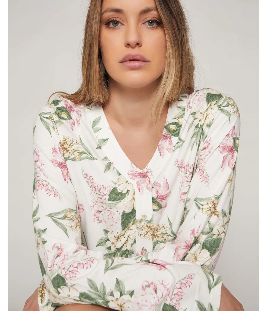 Camisola Flower soft mujer Admas invierno crudo