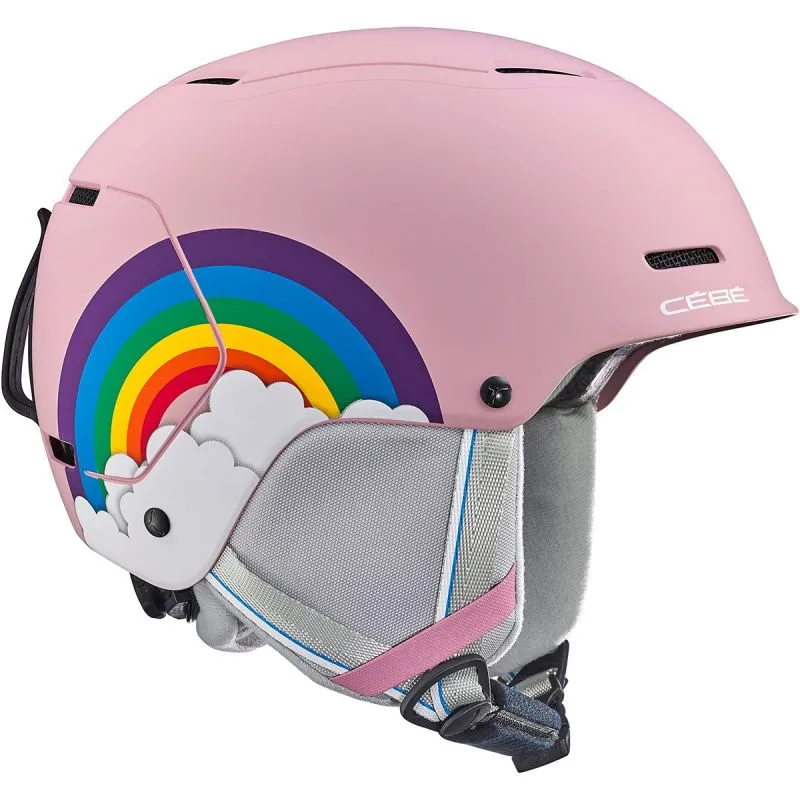 Casco de esquí Cébé Lazo (rosa arco iris mate) niño