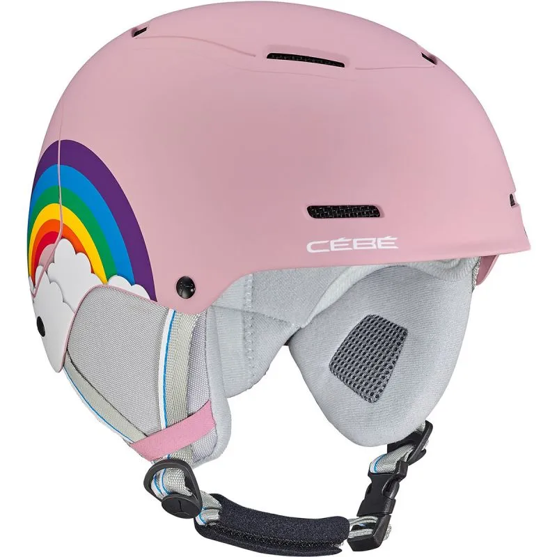 Casco de esquí Cébé Lazo (rosa arco iris mate) niño