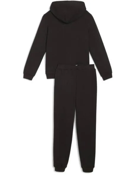 Chandal Puma Suit Negro Fosforito Niño