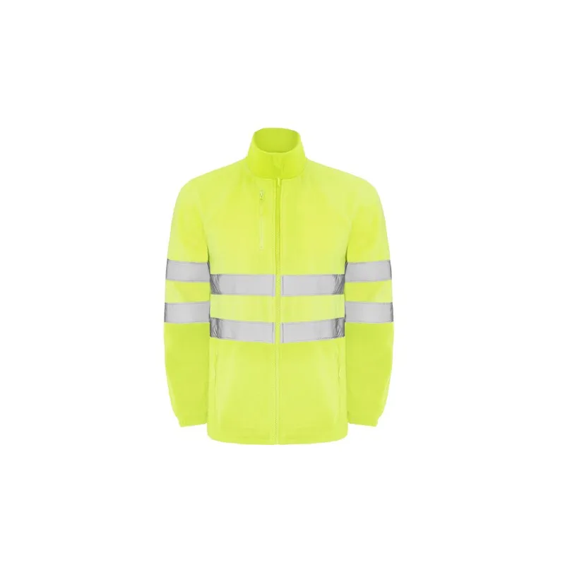 Chaqueta estilo polar de alta visibilidad antipilling con protector de barbilla ALTAIR ROLY