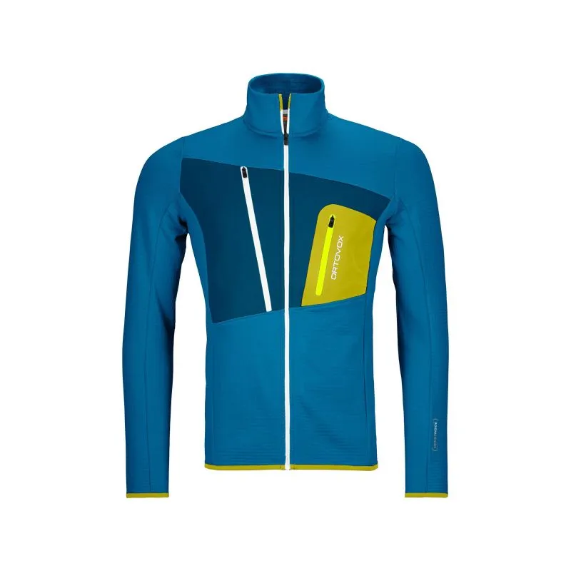Chaqueta polar para hombre Ortovox Fleece Grid (Heritage Blue)