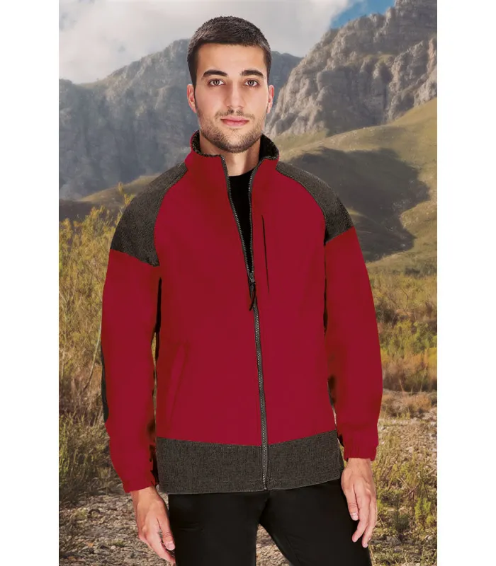 CHAQUETA SOFTSHELL CON REFUERZOS DISEñO BICOLOR EXTRARESISTENTE E IMPERMEABLE VALENTO CALEDONIA