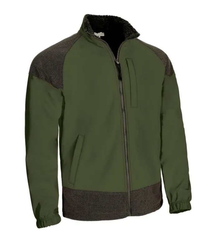CHAQUETA SOFTSHELL CON REFUERZOS DISEñO BICOLOR EXTRARESISTENTE E IMPERMEABLE VALENTO CALEDONIA