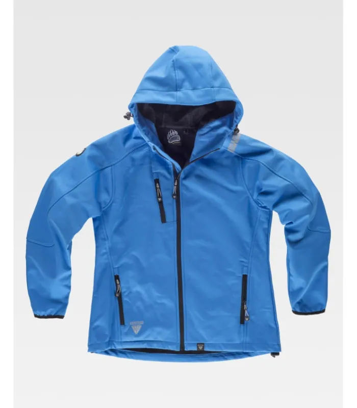 Chaqueta Workshell de mujer con detalles reflectantes S9494