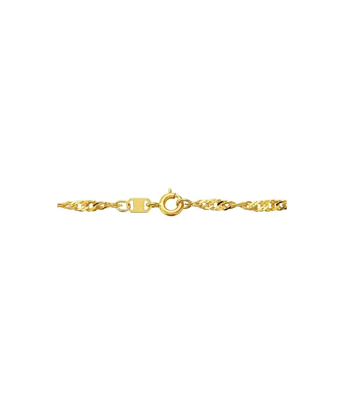 Chaîne Singapour 2.7 mm 18 K 60 cm