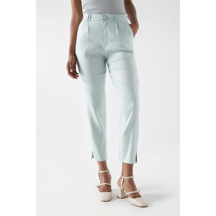 CHINO DE LINO SLIM FIT MUJER SALSA