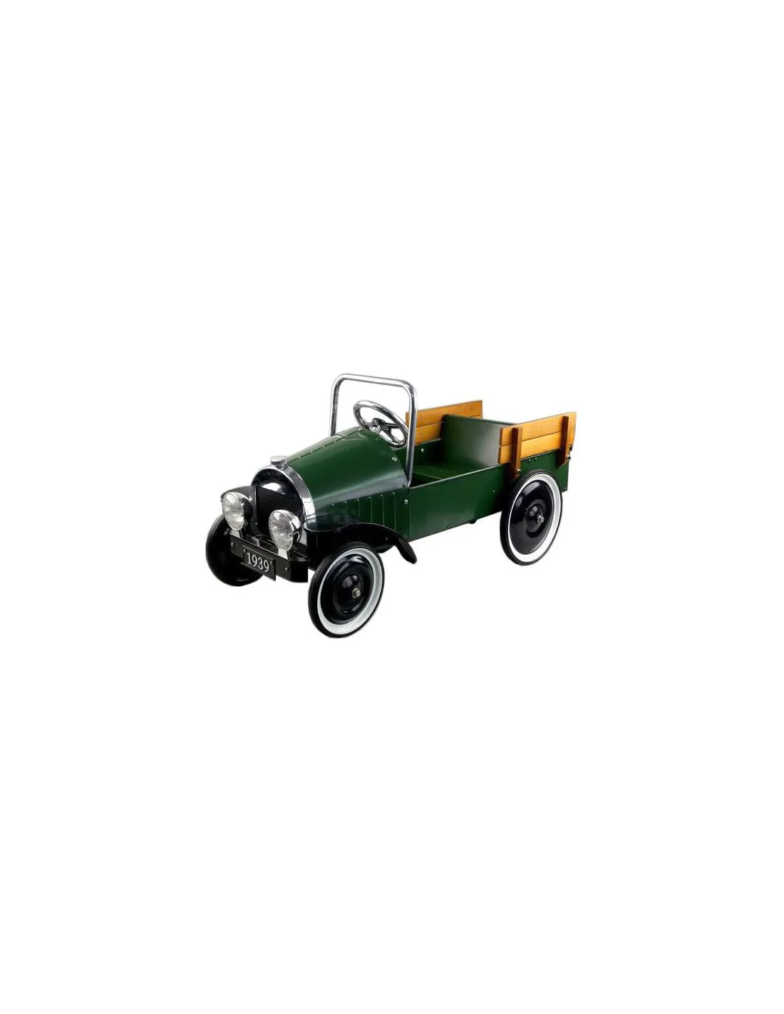 Coche a pedales Clásico tipo camioneta Pickup verde