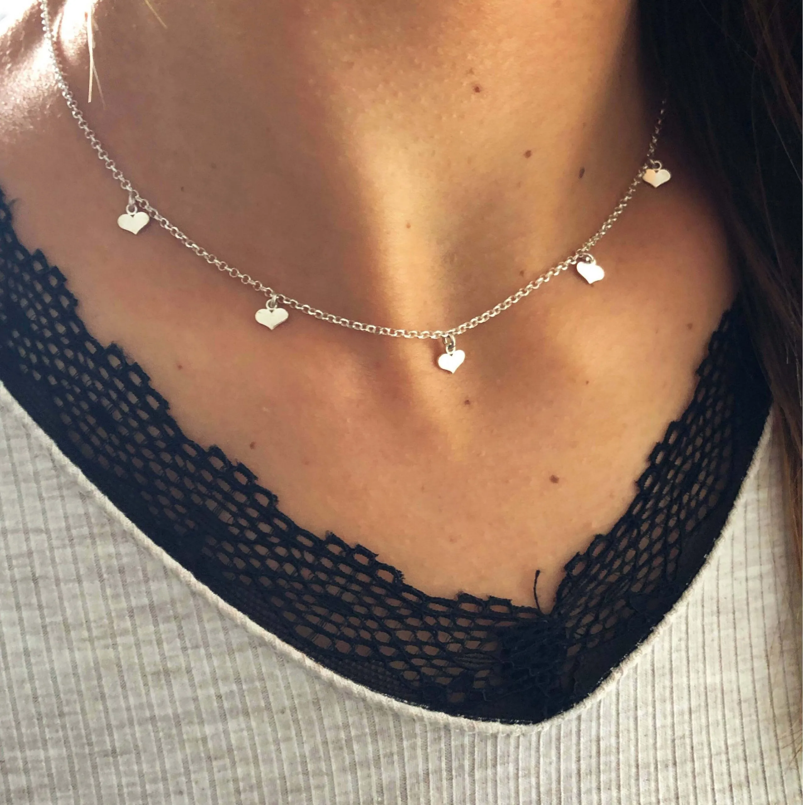 Collar Corazones
