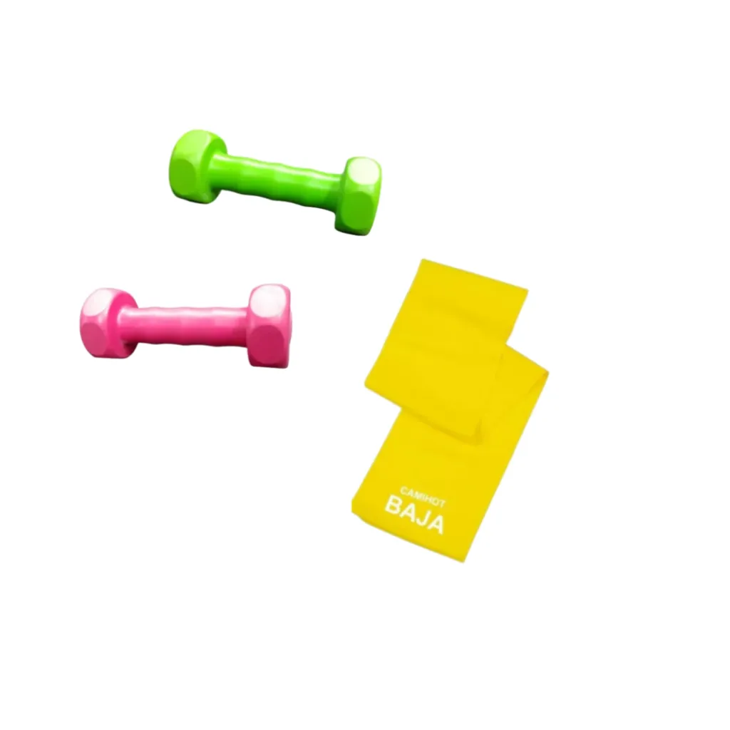 COMBO GYM! 2 Mancuernas 1 Kg c/u + Titaband Abierta (baja)
