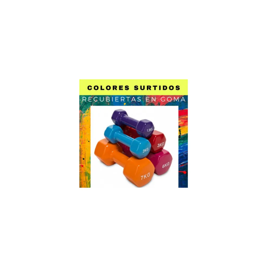 COMBO GYM! 2 Mancuernas 1 Kg c/u + Titaband Abierta (baja)