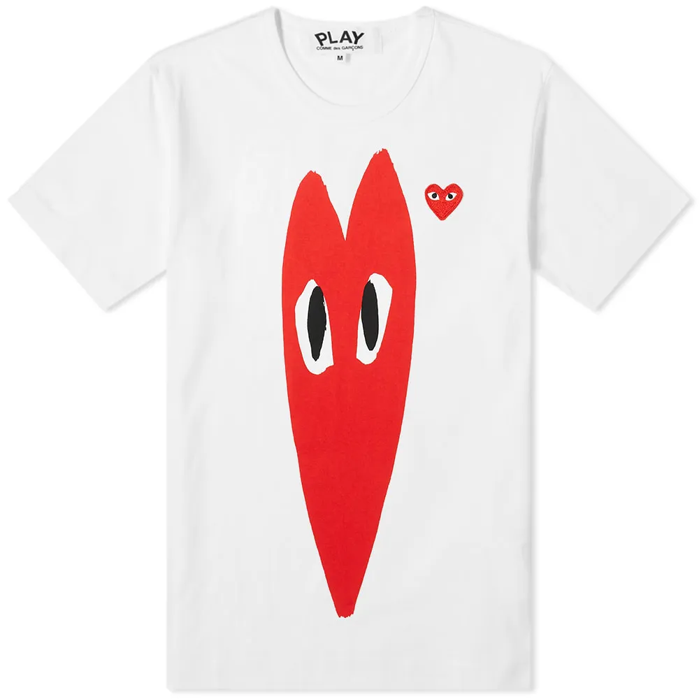 Comme des Garçons Play Stretch Heart Tee