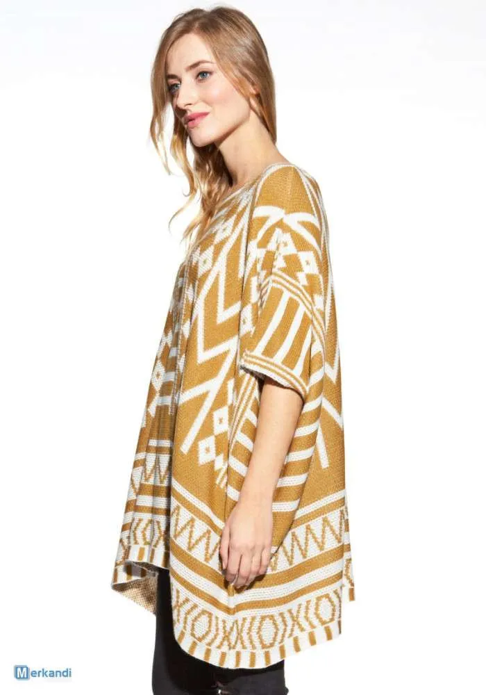 Cosmo Talla única Chaquetas, Ponchos, Suéteres Italianos | Grado Premium A, Nueva Condición