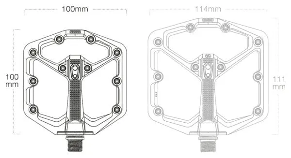 CRANKBROTHERS CRANKBROTHERS STAMP 7 PEQUEñO  EDICIóN PLATA PEDALES PLANOS PLATA PULIDA