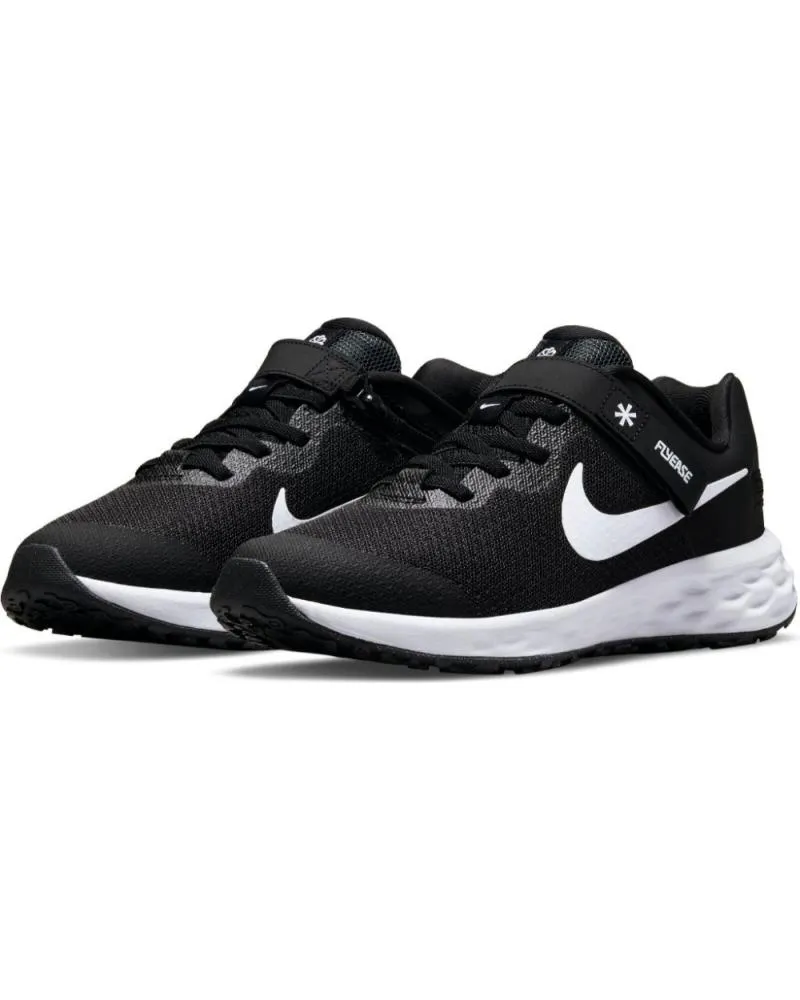 Deportivas de Mujer y Niña y Niño NIKE DEPORTIVA REVOLUTION 6 FLYEASE DD1113 NEGRO BLANCO