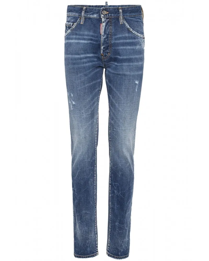 DSQUARED2  PANTALóN VAQUERO COOL GUY LAKE WASH CON ETIQUETA DE CUERO