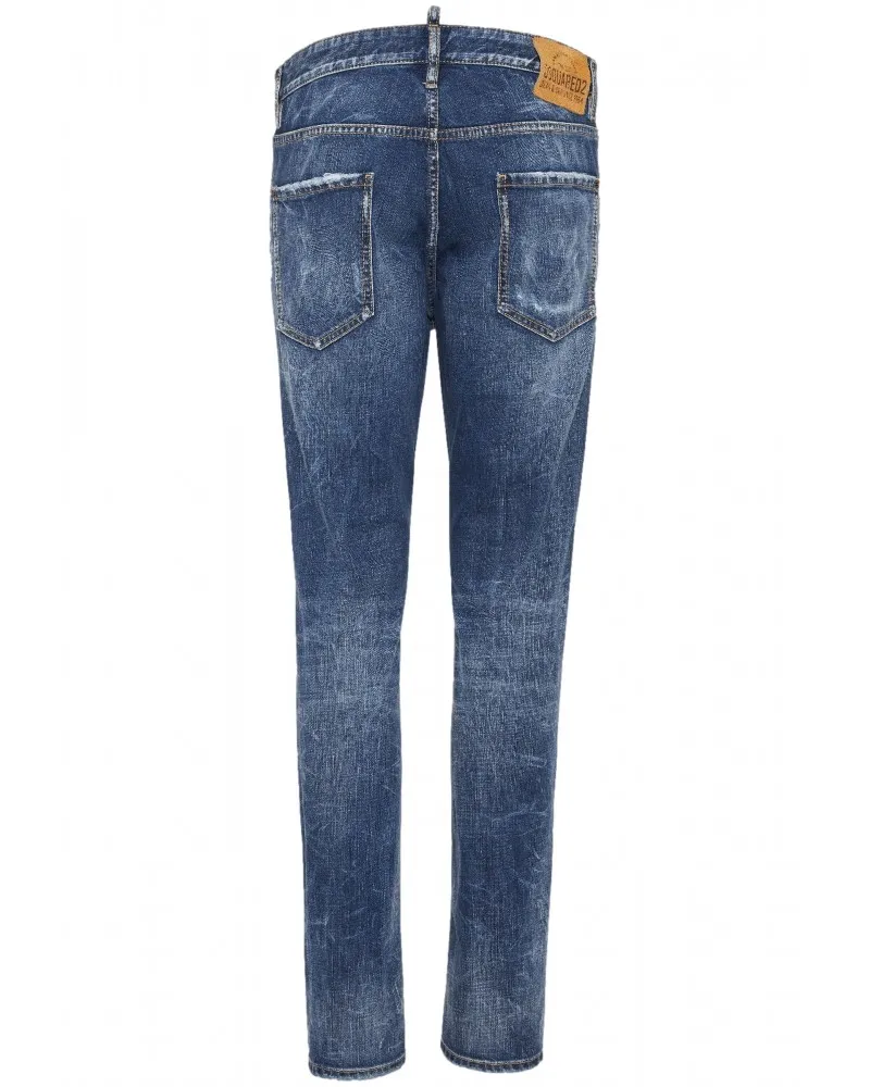 DSQUARED2  PANTALóN VAQUERO COOL GUY LAKE WASH CON ETIQUETA DE CUERO