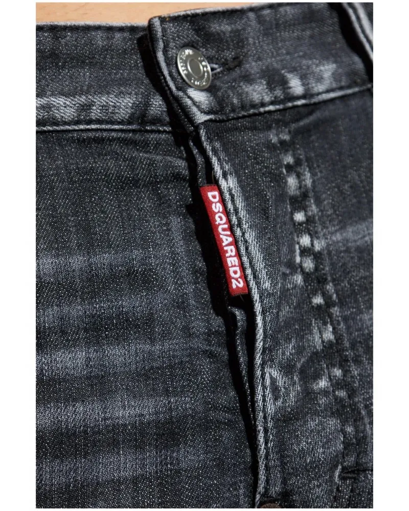 DSQUARED2  PANTALóN VAQUERO SKATER STEEL WASH CON ETIQUETA DE CUERO DSQ