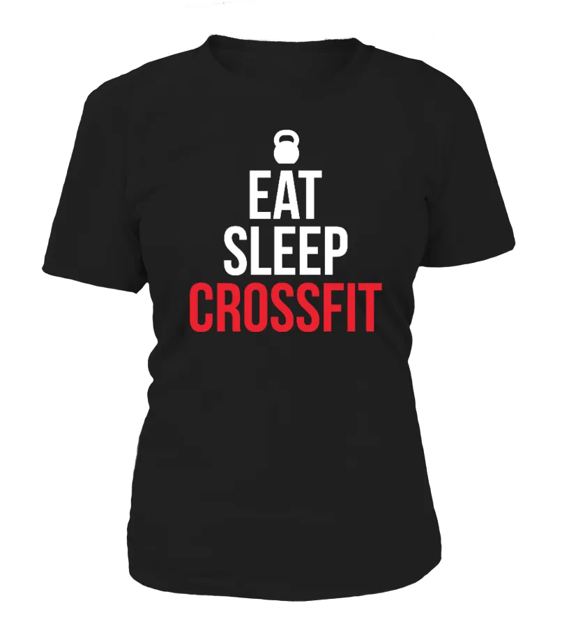 EAT SLEEP CROSSFIT  LIMITED EDITION CAMISETA CUELLO REDONDO MUJER