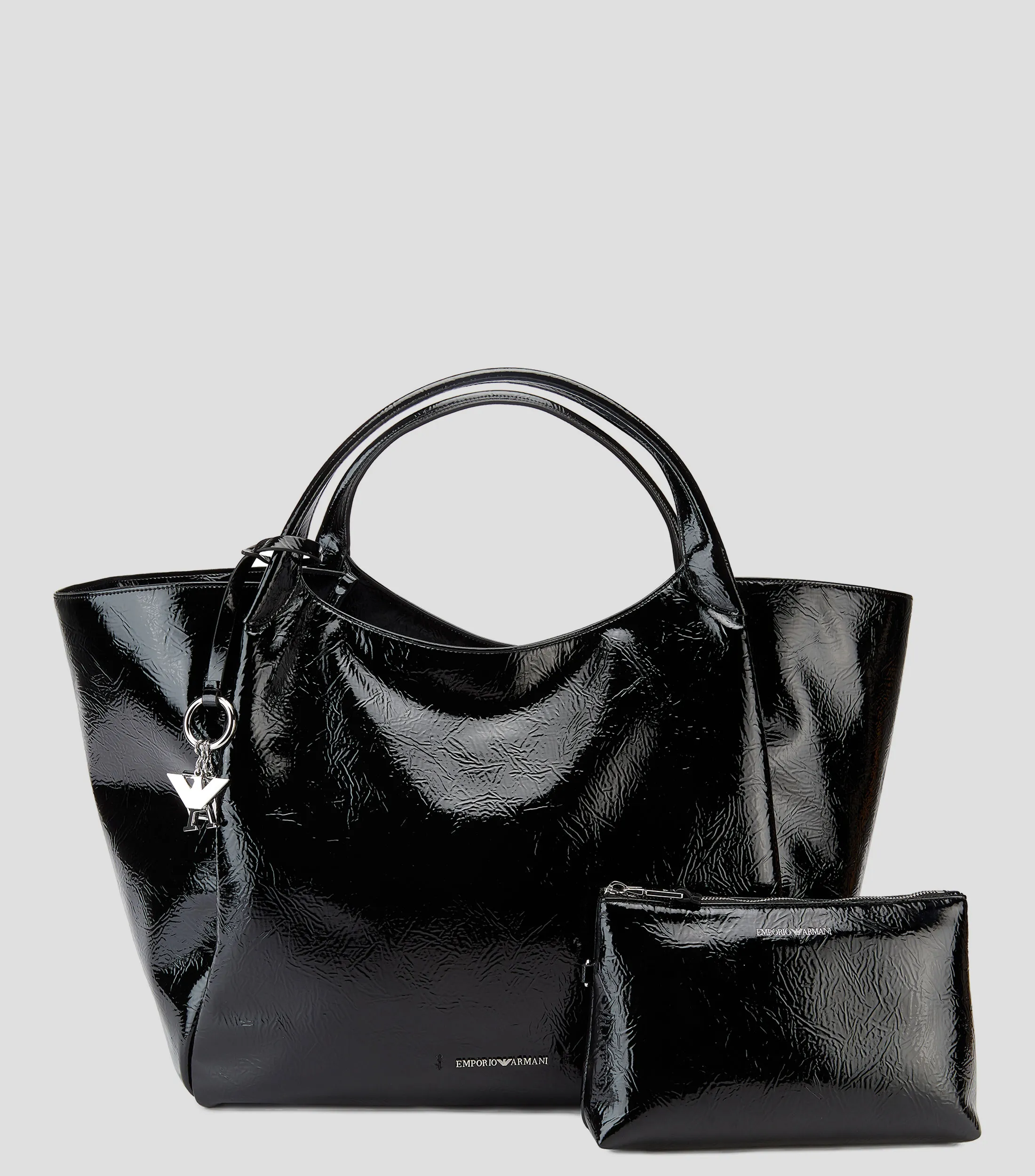 Emporio Armani Bolso Tote Acharolado Mujer