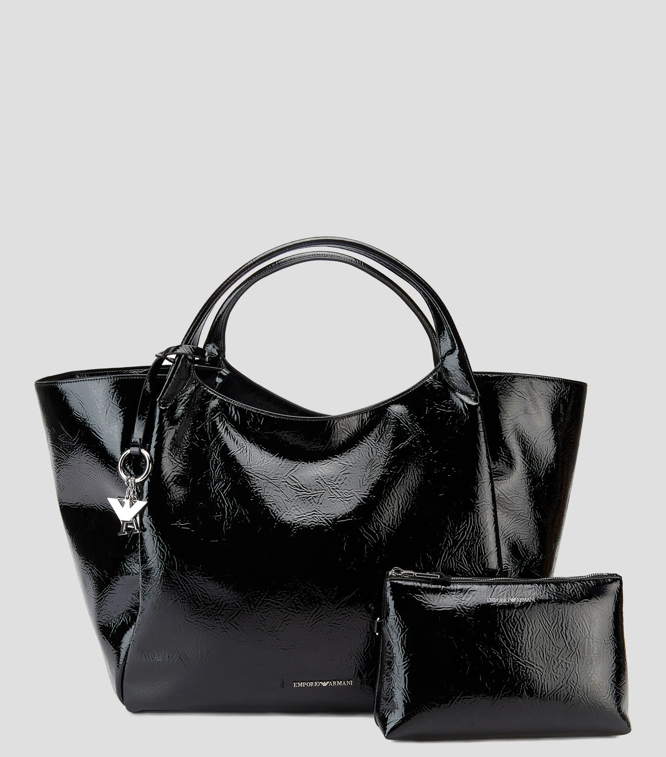 Emporio Armani Bolso Tote Acharolado Mujer