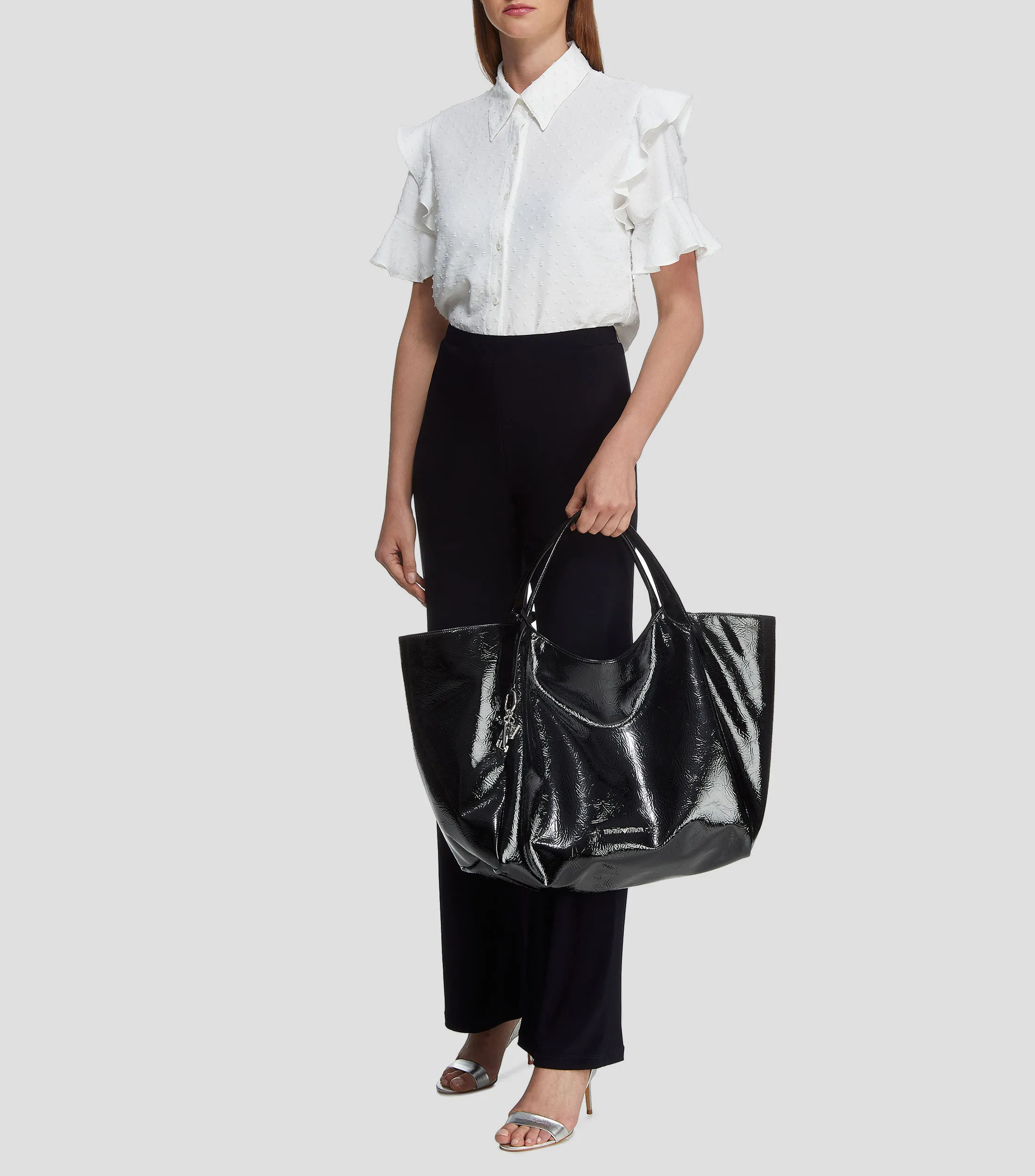 Emporio Armani Bolso Tote Acharolado Mujer